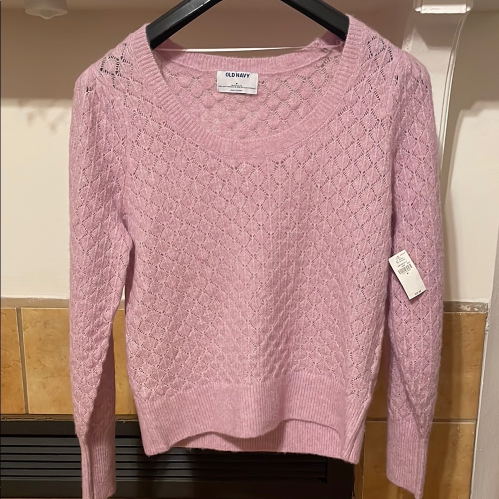 🟡 Old Navy Women's Pink Sweater (size M) NWT